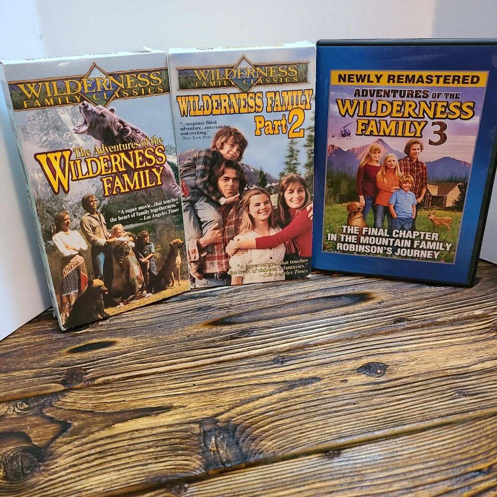 Wilderness Family Three Movie Collection on VHS and DVD